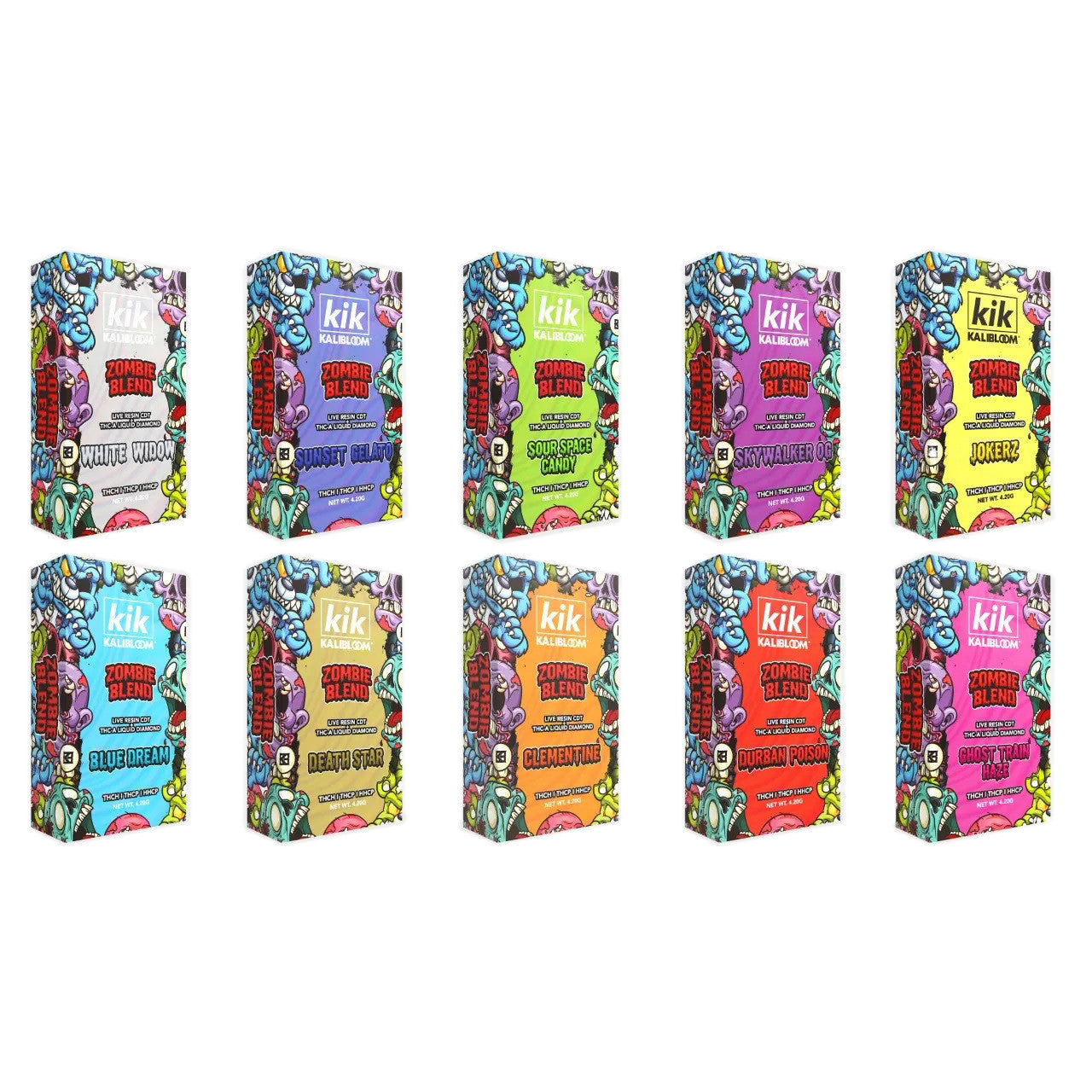 Kik - Zombie Blend THCA Live Resin Disposable - 4.2g - SWED Kik - Zombie Blend THCA Live Resin Disposable - 4.2g - SWED